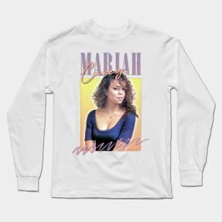 Mariah - 90s Vintage Aesthetic Design Long Sleeve T-Shirt